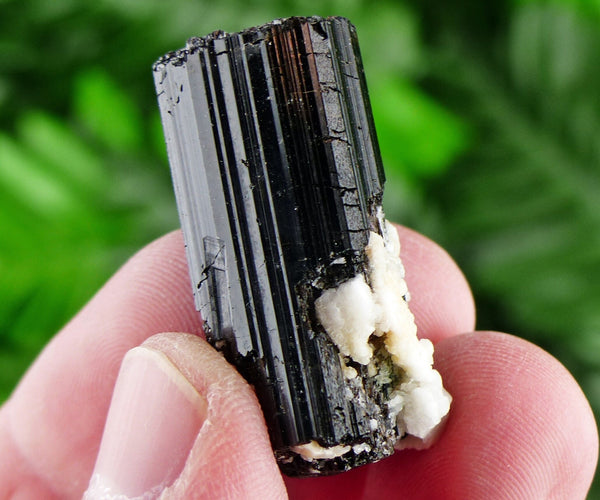 Black Tourmaline with Feldspar, Raw Crystal, Natural Mineral, Healing Crystal, Spirituality Crystal, Mineral Specimen B2166