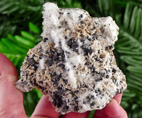 Amazing Calcite with Quartz and Chalcopyrite, Raw Crystal, Natural Mineral, Healing Crystal, Spirituality Crystal, Mineral Specimen B2213