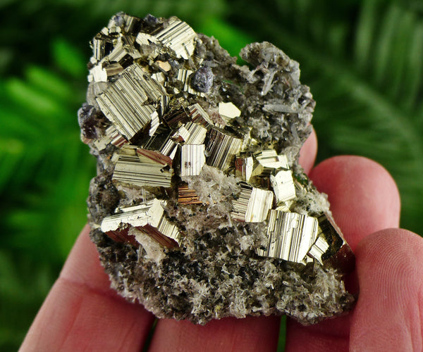 Pyrite with Sphalerite and Quartz, Raw Crystal, Natural Mineral, Spirituality Crystal, Mineral Specimen B1923