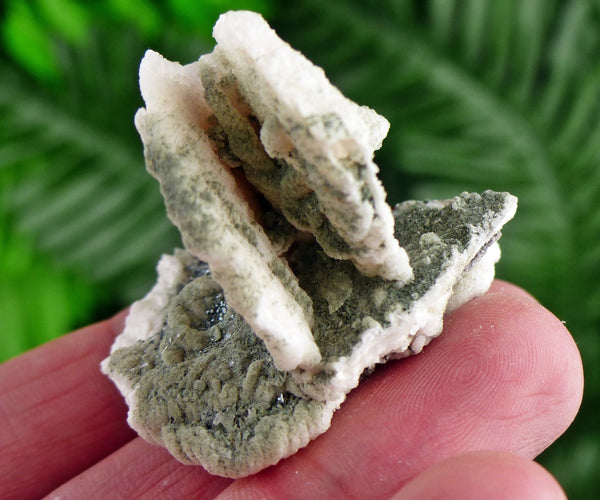 Rare Calcite with Chlorite, Raw Crystal, Natural Mineral, Spirituality Crystal, Mineral Specimen B1776