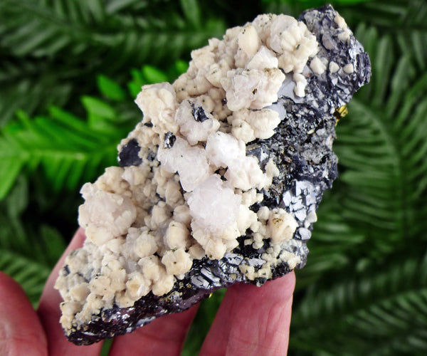 Amazing Galena with Two Generation Calcite Crystals, Raw Crystal, Natural Mineral, Healing Crystal, Spirituality, Mineral Specimen B2331