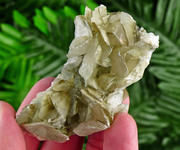 Calcite with Chlorite, Raw Crystal, Natural Mineral, Healing Crystal, Spirituality Crystal, Mineral Specimen B2185