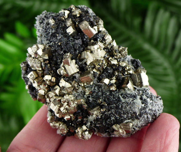 Amazing Pyrite with Sphalerite and Quartz, Crystal, Mineral, Natural Crystal, Pyrite Crystal, Sphalerite Crystal