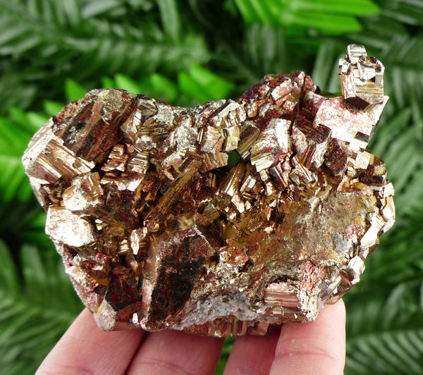 Amazing Pyrite with Hematite, Pyrite Cubes, Shiny Pyrite, Pyrite Crystal, Pyrite Mineral, Fool's Gold, Natural Crystal, Mineral Stone B2346