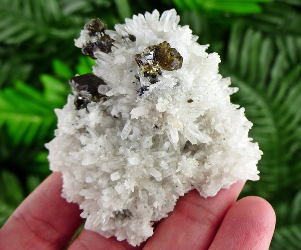 Amazing Quartz with Gem Sphalerite, Raw Crystal, Natural Mineral, Healing Crystal, Spirituality Crystal, Mineral Specimen B2260