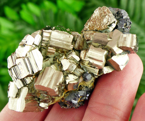 Amazing Pyrite with Sphalerite, Raw Crystal, Natural Mineral, Healing Crystal, Spirituality Crystal, Mineral Specimen B2402