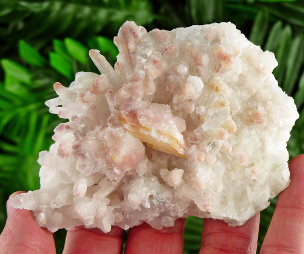 Amazing Quartz fully covered with Calcite and Hematite, Raw Crystal, Natural Mineral, Healing Crystal, Spirituality, Mineral Specimen B2452