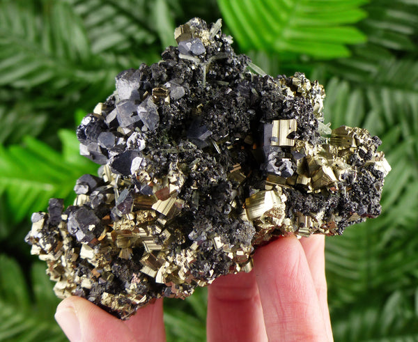 Amazing Pyrite with Galena and Sphalerite, Raw Crystal, Natural Mineral, Healing Crystal, Spirituality Crystal, Mineral Specimen B2553