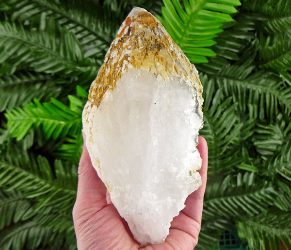 Amazing Big Milky Quartz with Iron Oxide, Raw Crystal, Natural Mineral, Healing Crystal, Spirituality Crystal, Mineral Specimen B2594