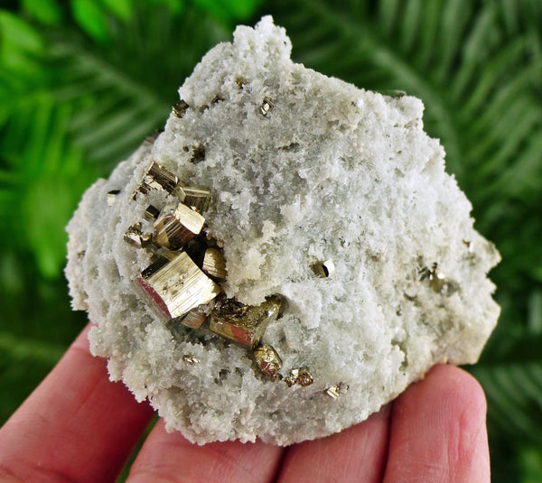 Amazing Quartz with Pyrite and Calcite, Raw Crystal, Natural Mineral, Healing Crystal, Spirituality Crystal, Mineral Specimen B2618