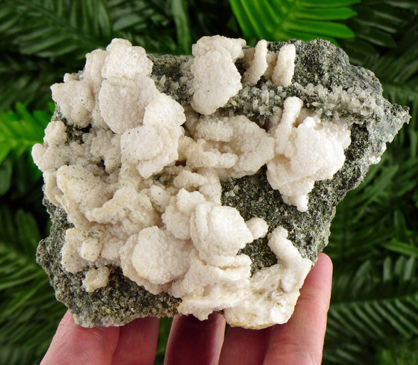 Amazing Calcite with Chlorite, Raw Crystal, Natural Mineral, Healing Crystal, Spirituality Crystal, Mineral Specimen B2628