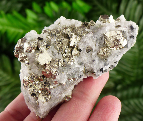 Amazing Quartz with Pyrite, Raw Crystal, Natural Mineral, Healing Crystal, Spirituality Crystal, Mineral Specimen B2586