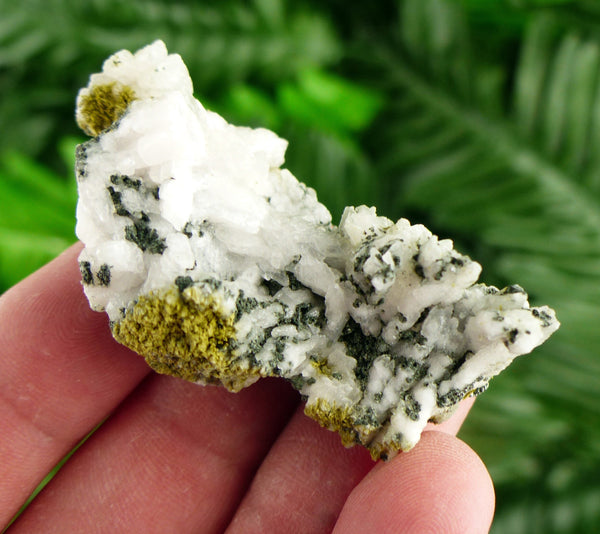 Amazing Calcite with Epidote , Raw Crystal, Natural Mineral, Healing Crystal, Spirituality Crystal, Mineral Specimen B2699