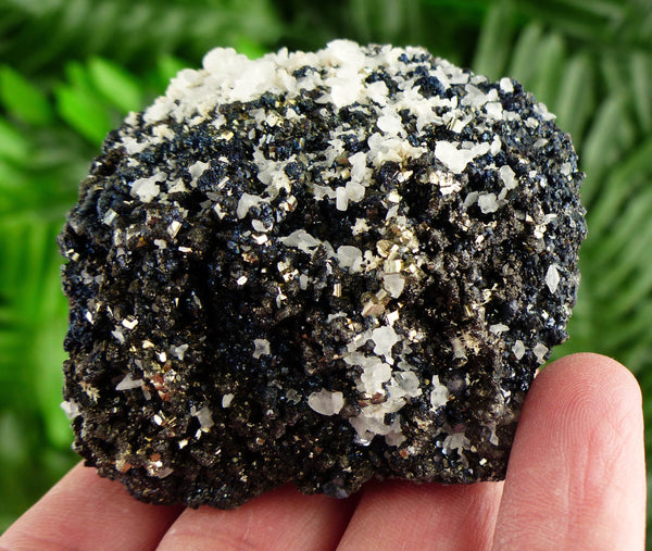 Amazing Iridescent Sphalerite with Pyrite and Calcite, Mineral, Natural Crystals, Quartz Crystal, Pyrite Crystal B2700