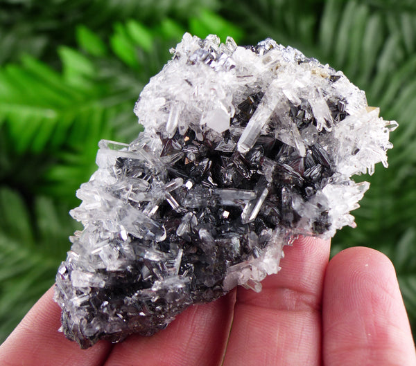 Shiny Quartz with Sphalerite and Galena, Raw Crystal, Natural Mineral, Spirituality Crystal, Mineral Specimen B2614