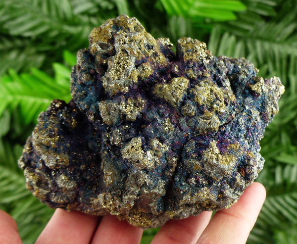 Amazing Big Iridescent Chalcopyrite Crystal, Mineral, Natural Crystals, Quartz Crystal, Pyrite Crystal B2604