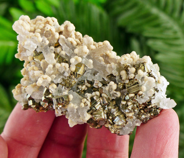 Amazing Quartz with Pyrite and Calcite, Raw Crystal, Natural Mineral, Healing Crystal, Spirituality Crystal, Mineral Specimen B2633