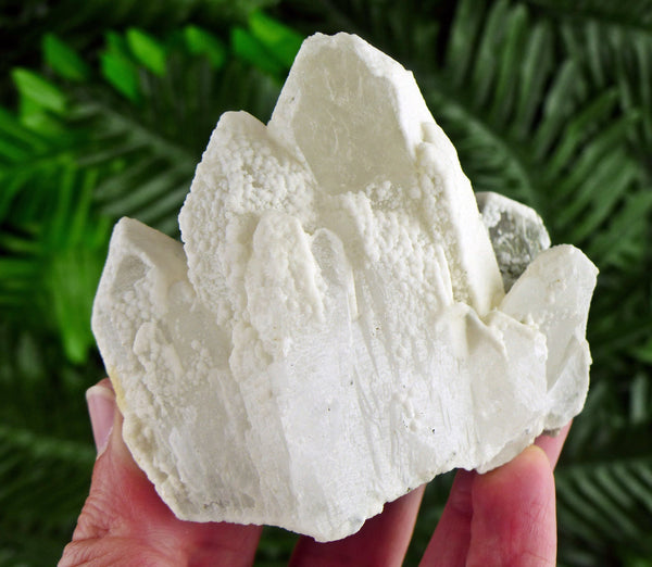 Amazing Milky Quartz with Snow White Calcite , Raw Crystal, Natural Mineral, Healing Crystal, Mineral Specimen B2858