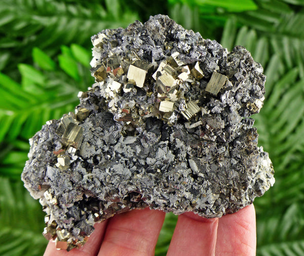 Amazing Pyrite with Sphalerite, Galena and Quartz, Raw Crystal, Natural Mineral, Healing Crystal, Spirituality Crystal, Mineral B2709