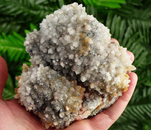 Amazing Milky Quartz with Sphalerite and Iron Oxide, Raw Crystal, Natural Mineral, Healing Crystal, Mineral Specimen B2977