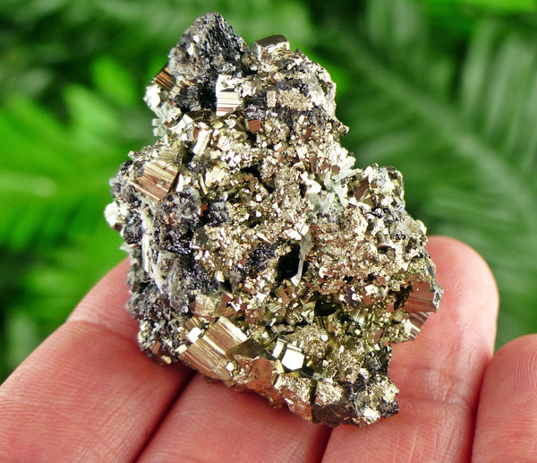 Amazing Pyrite with Sphalerite, Raw Crystal, Natural Mineral, Spirituality Crystal, Mineral Specimen B2952