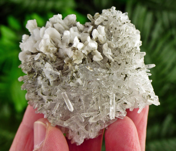 Amazing and Rare Milky Quartz with Chlorite, Raw Crystal, Natural Mineral, Healing Crystal, Spirituality Crystal B2784