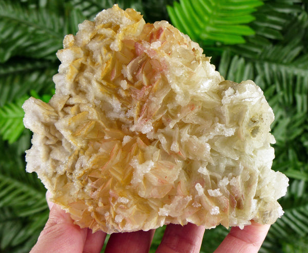 Amazing and Rare Big Calcite Crystal with Chlorite and Hematite, Raw Crystal, Natural Mineral, Spirituality Crystal, Mineral Specimen B2818