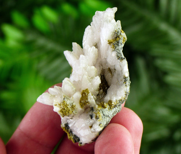 Amazing Calcite with Epidote , Raw Crystal, Natural Mineral, Healing Crystal, Spirituality Crystal, Mineral Specimen B2816