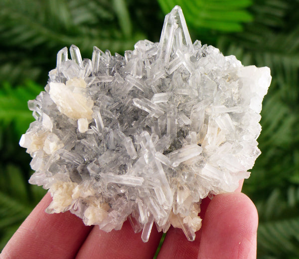 Amazing and Rare Clear Quartz with Calcite and Chlorite, Raw Crystal, Natural Mineral, Healing Crystal, Spirituality Crystal B2837