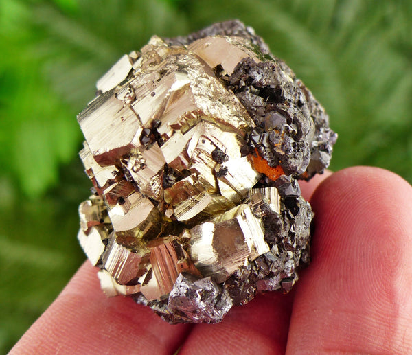 Amazing Pyrite with Sphalerite, Raw Crystal, Natural Mineral, Spirituality Crystal, Mineral Specimen B2836