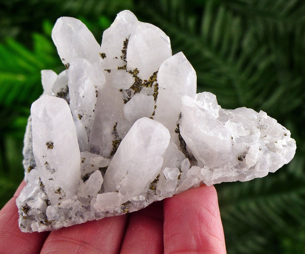 Amazing Quartz with Pyrite, Raw Crystal, Natural Mineral, Healing Crystal, Spirituality Crystal, Mineral Specimen B2966