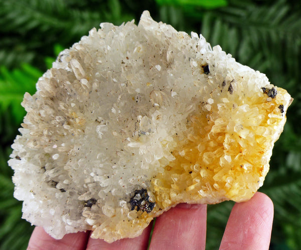 Amazing Clear Quartz with Iron Oxide and Sphalerite, Raw Crystal, Natural Mineral, Healing Crystal, Mineral Specimen B2971