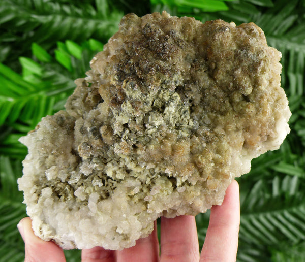 Rare Big Calcite with Chlorite, Raw Crystal, Natural Mineral, Spirituality Crystal, Mineral Specimen B2856