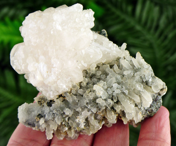 Amazing Quartz with Calcite, Raw Crystal, Natural Mineral, Healing Crystal, Spirituality Crystal, Mineral Specimen B3072