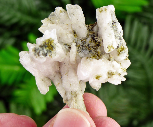 Amazing Calcite with Epidote, Raw Crystal, Natural Mineral, Healing Crystal, Spirituality Crystal, Mineral Specimen B3148