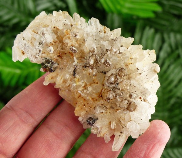 Amazing Quartz with Iron Oxide and Pyrite, Raw Crystal, Natural Mineral, Healing Crystal, Spirituality Crystal, Mineral Specimen B2996