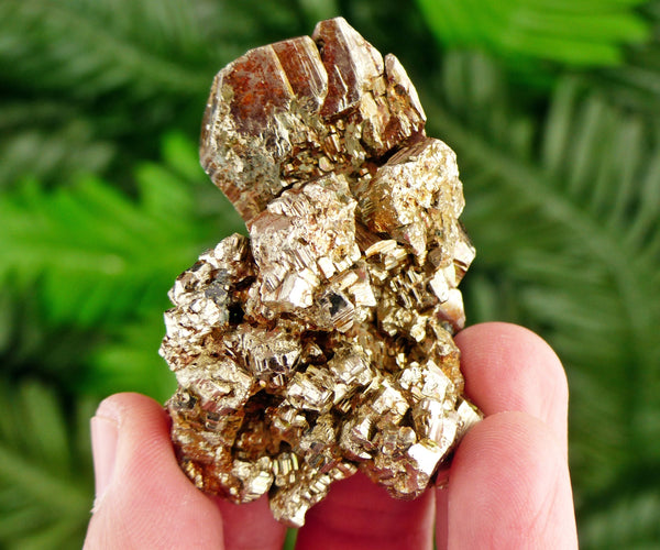 Amazing Pyrite with Iron Oxide, Raw Crystal, Natural Mineral, Healing Crystal, Spirituality Crystal, Mineral Specimen B3126