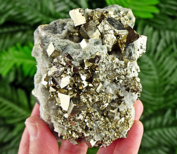 Amazing Quartz with Pyrite, Raw Crystal, Natural Mineral, Healing Crystal, Spirituality Crystal, Mineral Specimen B2950