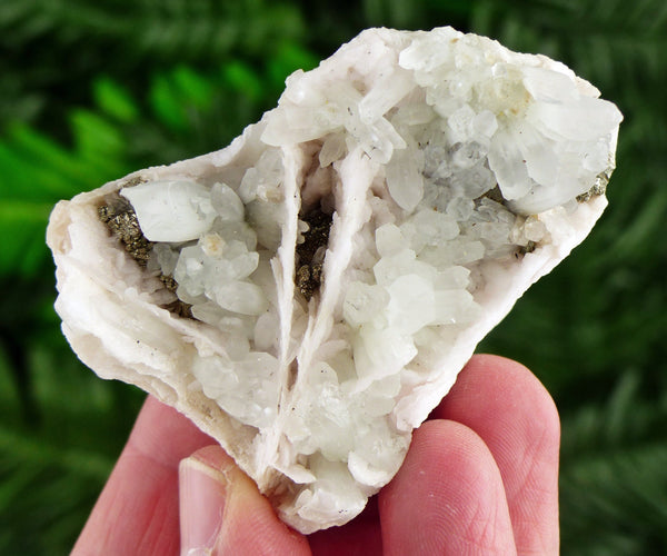 Amazing Quartz with Pyrite and Calcite, Raw Crystal, Natural Mineral, Healing Crystal, Spirituality Crystal, Mineral Specimen B2924