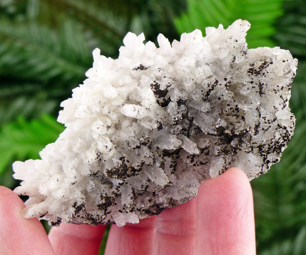 Very Nice Milky Quartz with Chlorite, Raw Crystal, Natural Mineral, Healing Crystal, Mineral Specimen B3263