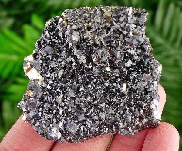 Amazing Shiny Sphalerite with Pyrite, Raw Crystal, Natural Mineral, Healing Crystal, Spirituality Crystal, Mineral Specimen B3330