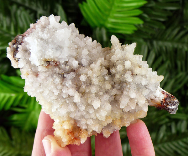 Amazing Clear Quartz with Sphalerite, Pyrite, and Iron Oxide, Raw Crystal, Natural Mineral, Healing Crystal, Mineral Specimen B3117