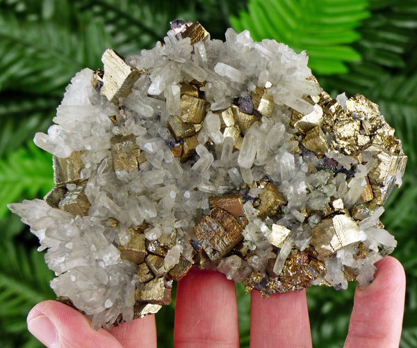 Amazing Quartz with Pyrite, Raw Crystal, Natural Mineral, Healing Crystal, Spirituality Crystal, Mineral Specimen B3229