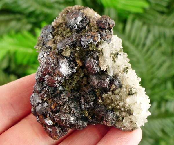 Amazing Quartz with Sphalerite and Chlorite, Raw Crystal, Natural Mineral, Healing Crystal, Spirituality Crystal, Mineral Specimen B3180