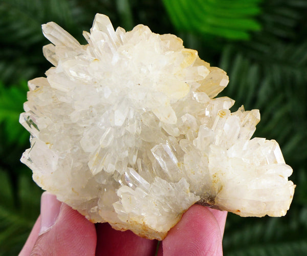 Clear Quartz with Iron Oxide, Raw Crystal, Natural Mineral, Healing Crystal, Spirituality Crystal, Mineral Specimen B3266