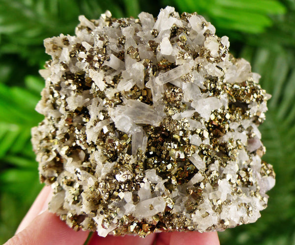 Amazing Quartz with Pyrite, Raw Crystal, Natural Mineral, Healing Crystal, Mineral Specimen B3408