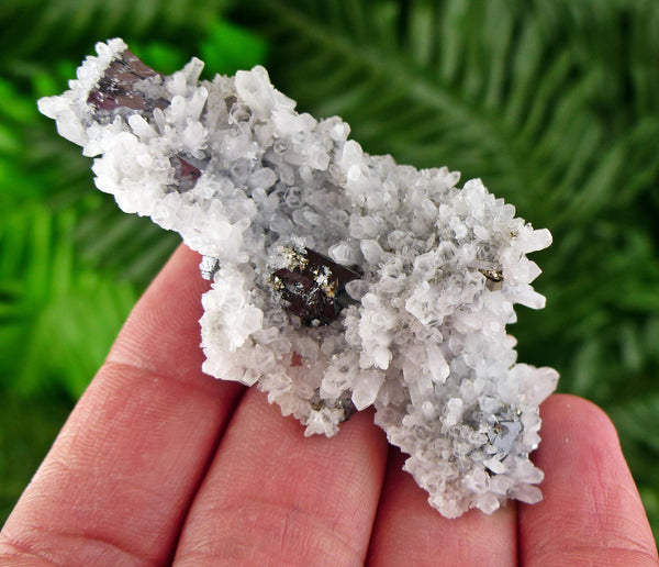 Amazing Milky Quartz with Sphalerite, Raw Crystal, Natural Mineral, Healing Crystal, Mineral Specimen B3438