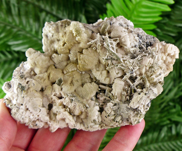 Rare Two Generation Calcite with Chlorite and Quartz, Raw Crystal, Natural Mineral, Healing Crystal, Mineral Specimen B3421