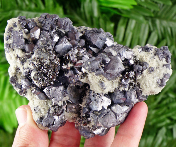 Amazing Galena with Sphalerite and Quartz, Raw Crystal, Natural Mineral, Healing Crystal, Mineral Specimen B3341