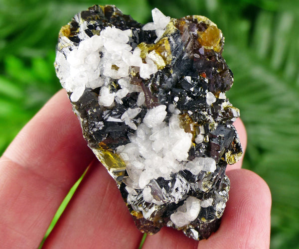 Amazing and Rare Gem Sphalerite with Calcite, Raw Crystal, Natural Mineral, Healing Crystal, Mineral Specimen B3552